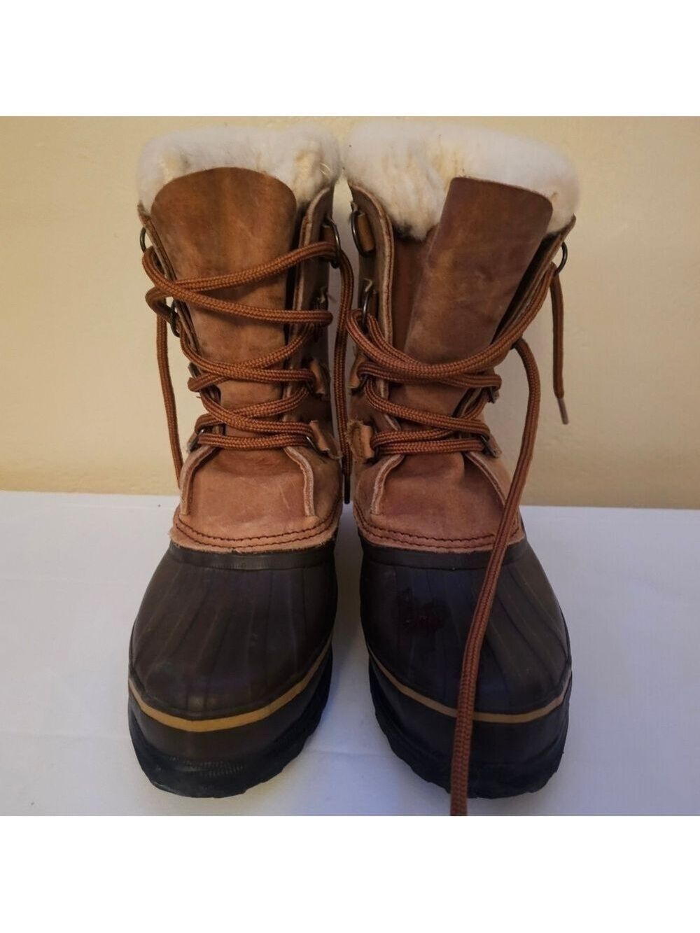 Sorel Boots Women’s Alpine Winter Brown Leather Insulated Faux Fur Ski Snow - Picture 3 of 11